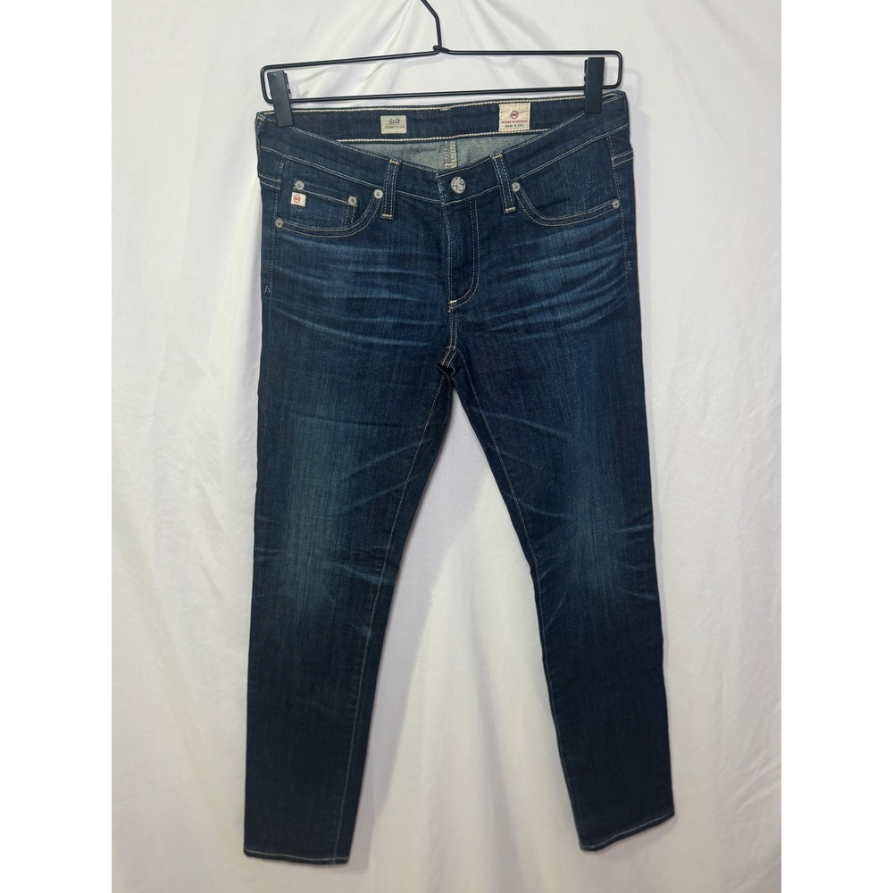 AG Adriano Goldschmied Stilt Cigarette Jeans 27 Dark Indigo Slim NWOT Premium